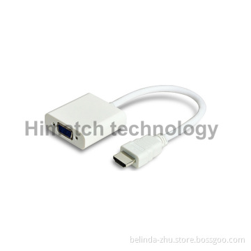 HDMI to VGA Cable Adaptor White Color